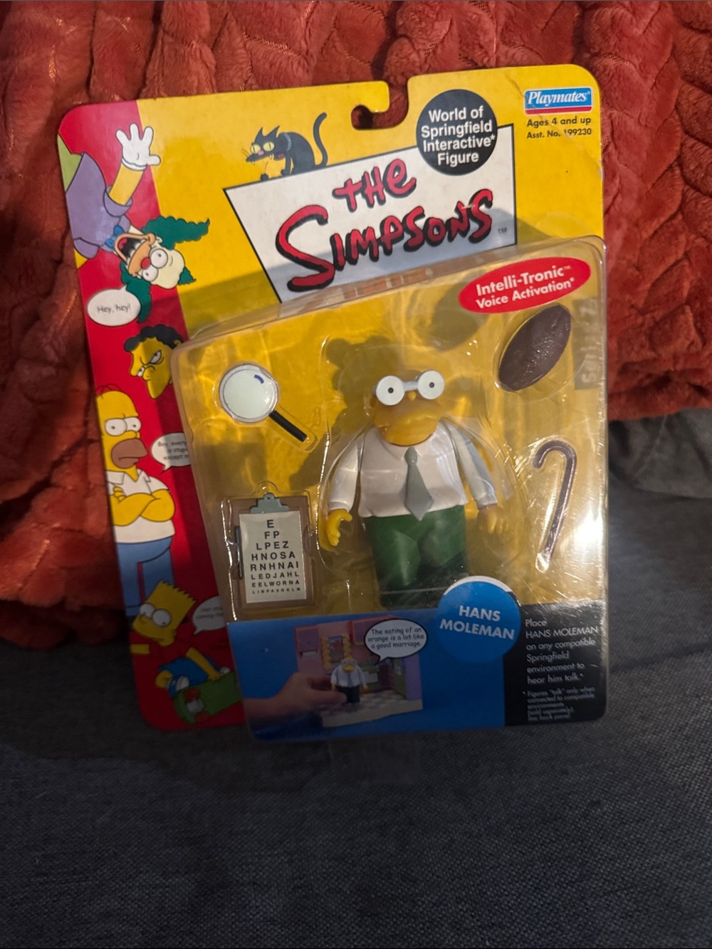 Rare 2001 Simpsons World of Springfield Hans Moleman - Series 7 MOC!